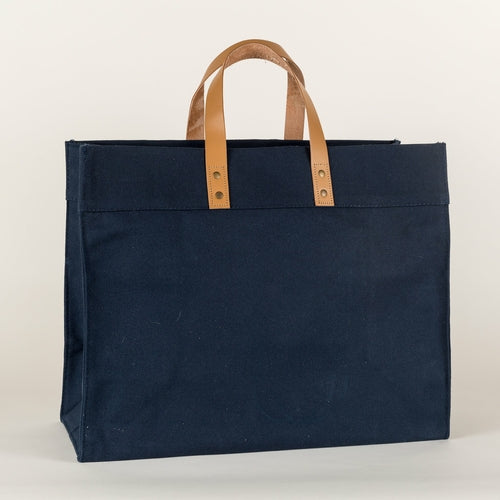 Keys Canvas & Leather Tote — Coastal Carry-All
