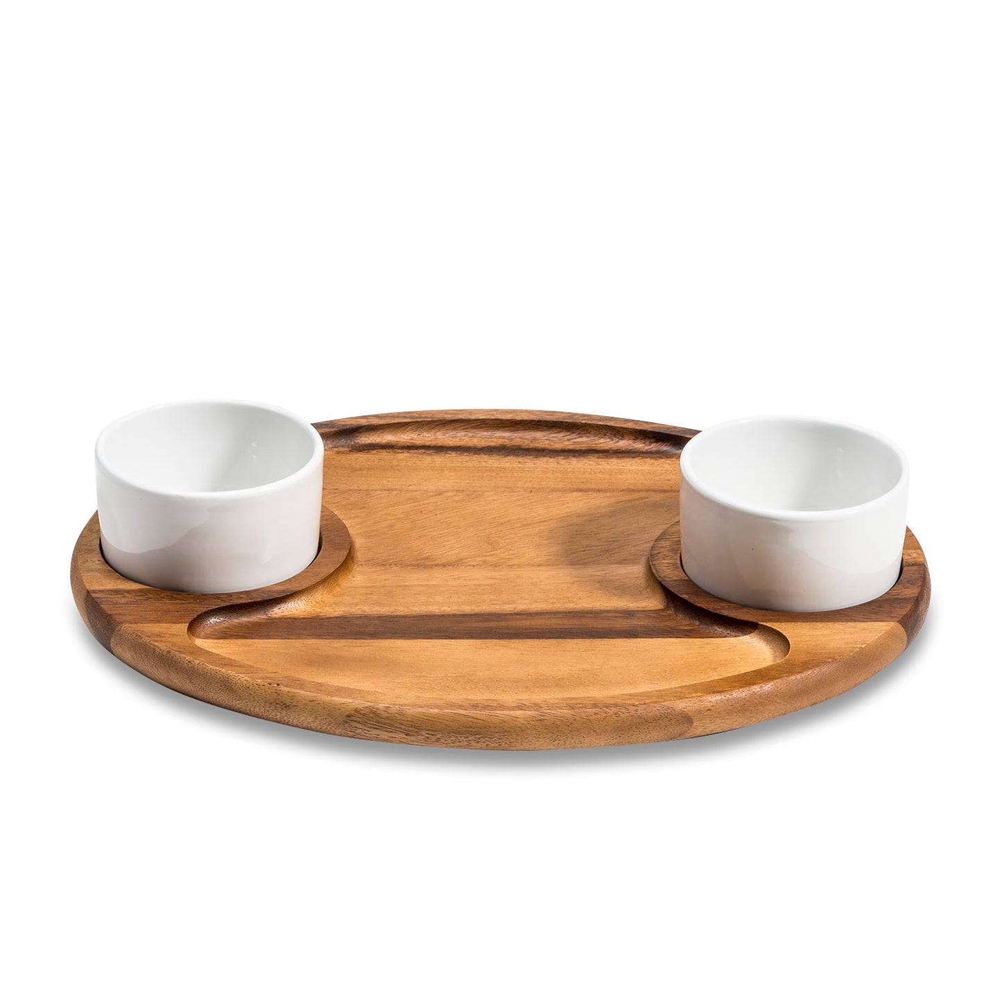 Sunset Spread Board — Charcuterie Tray with Ceramic Bowls