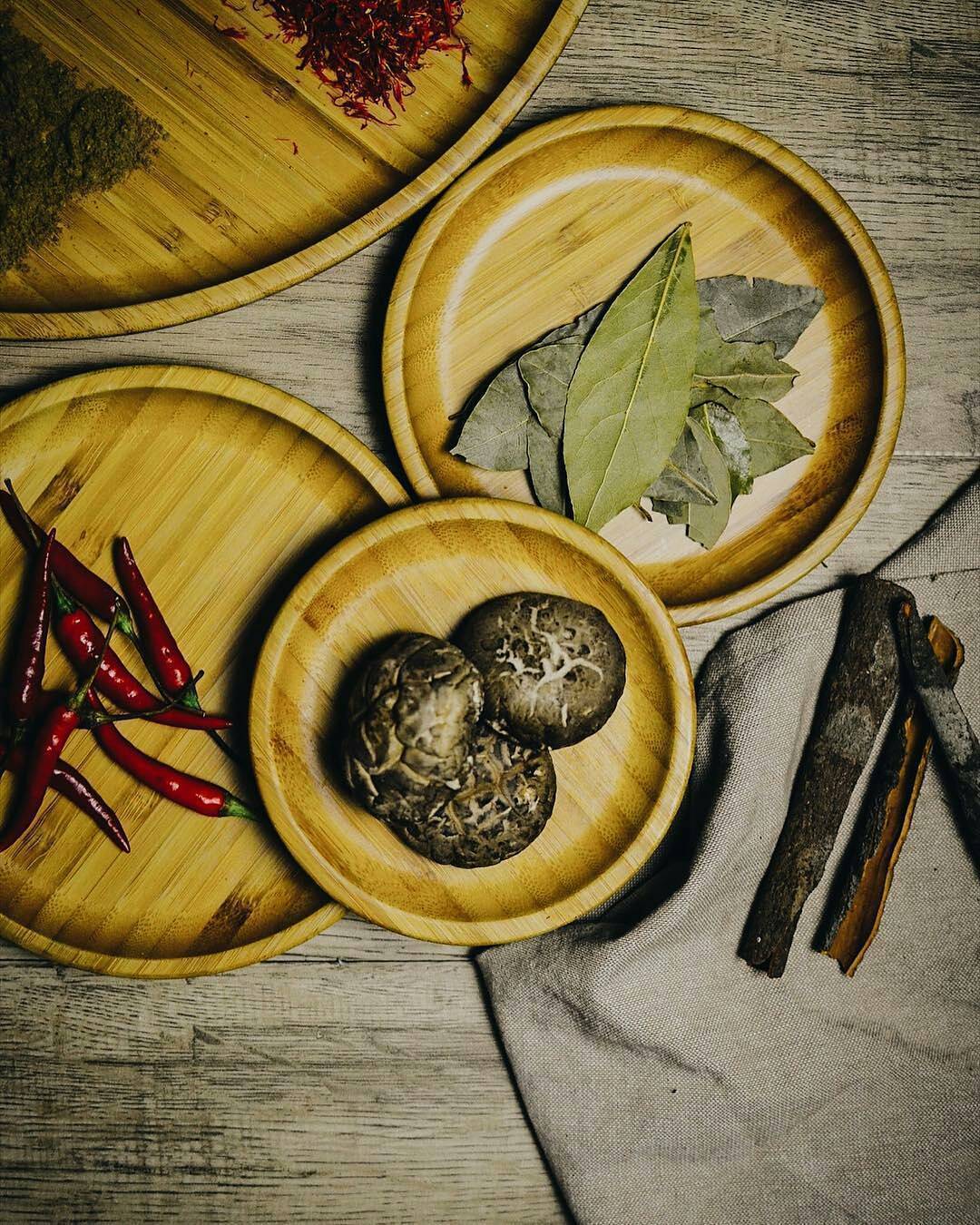 13" Bamboo Round Serving Platter — Dock-to-Table