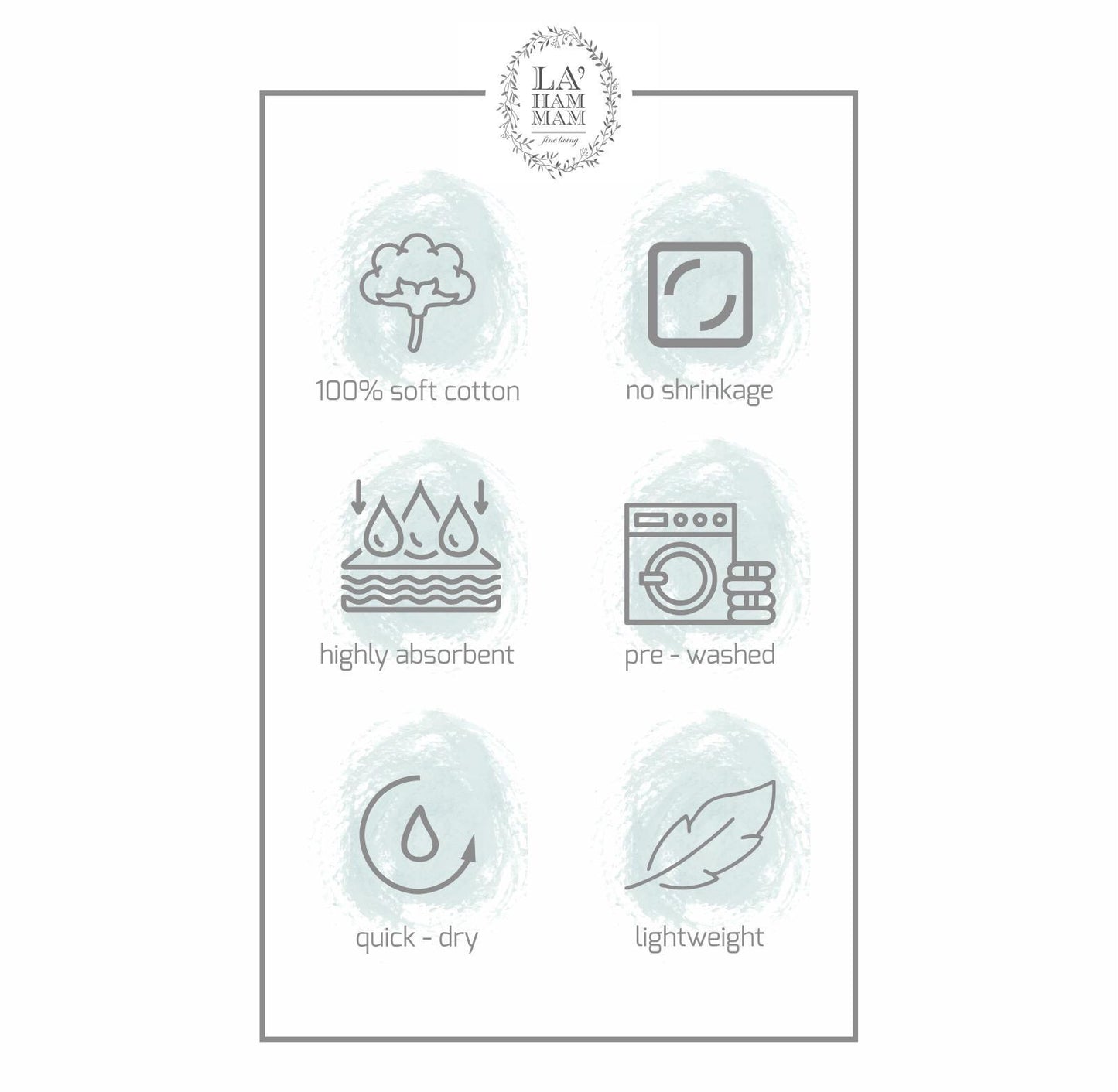 La Hammam Mediterranean Peshtemal Beach Towel