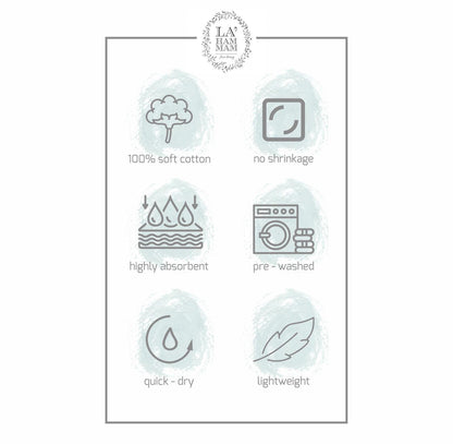 La Hammam Mediterranean Peshtemal Beach Towel