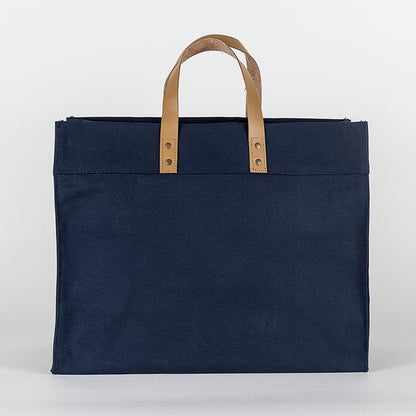 Keys Canvas & Leather Tote — Coastal Carry-All