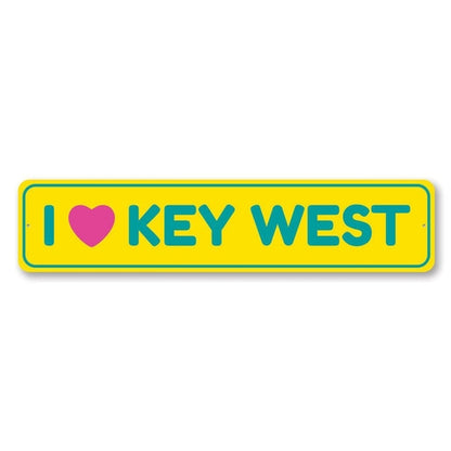 I Love Key West — Southernmost Heart Sign