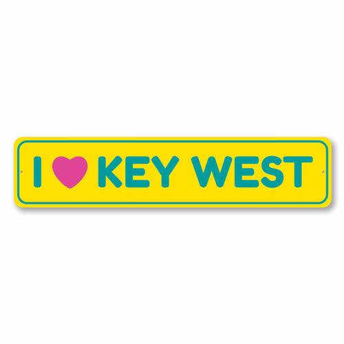 I Love Key West — Southernmost Heart Sign