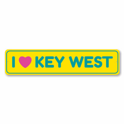 I Love Key West — Southernmost Heart Sign