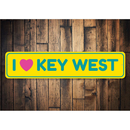 I Love Key West — Southernmost Heart Sign