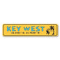 24°33'N, 81°46'W — Key West Coordinates Sign