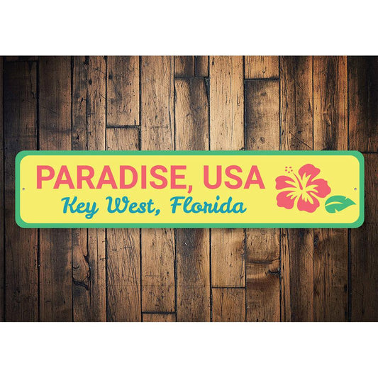Paradise, USA — Key West Vintage Sign