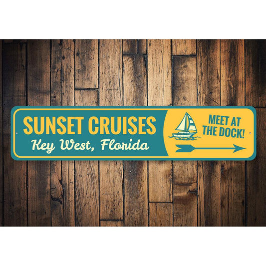 Sunset Cruises, Key West — Nautical Wall Sign
