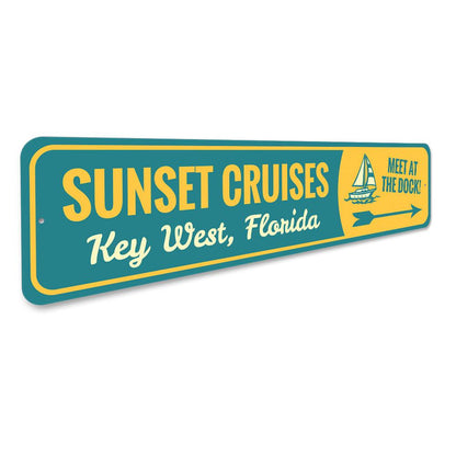 Sunset Cruises, Key West — Nautical Wall Sign