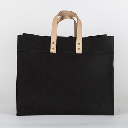 Keys Canvas & Leather Tote — Coastal Carry-All