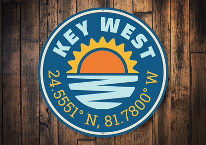 Key West Sunset — Golden Hour Wall Sign