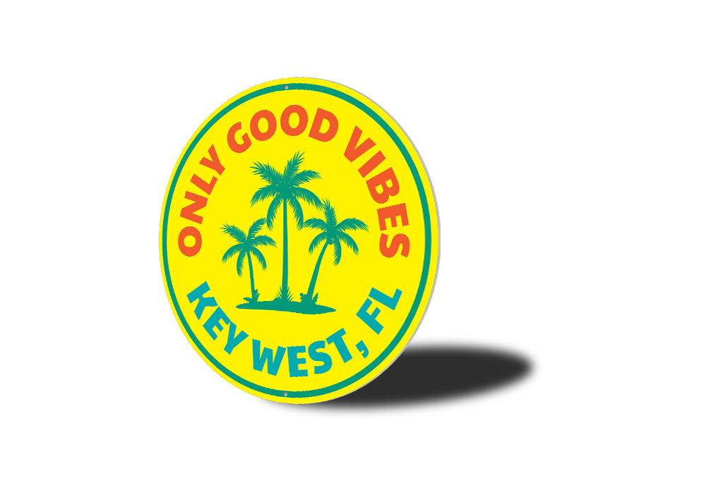 Good Vibes, Key West — Coastal Wall Sign