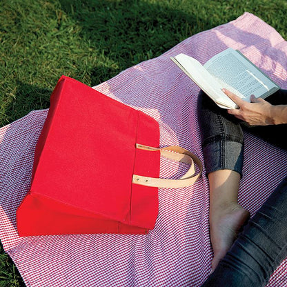 Keys Canvas & Leather Tote — Coastal Carry-All