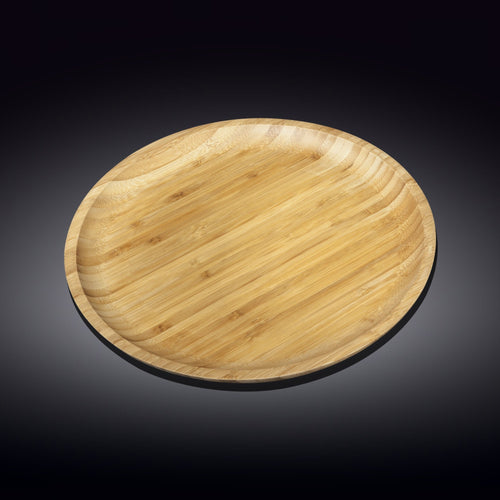 12" Bamboo Round Serving Platter — Dock-to-Table