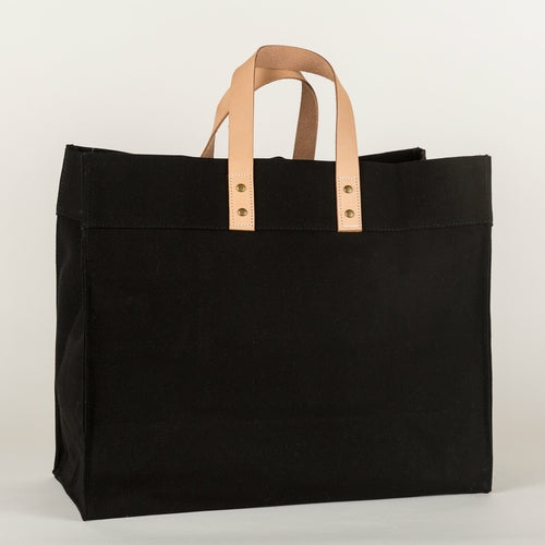 Keys Canvas & Leather Tote — Coastal Carry-All