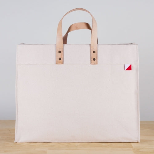 Keys Canvas & Leather Tote — Coastal Carry-All