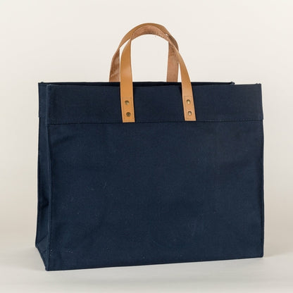 Keys Canvas & Leather Tote — Coastal Carry-All