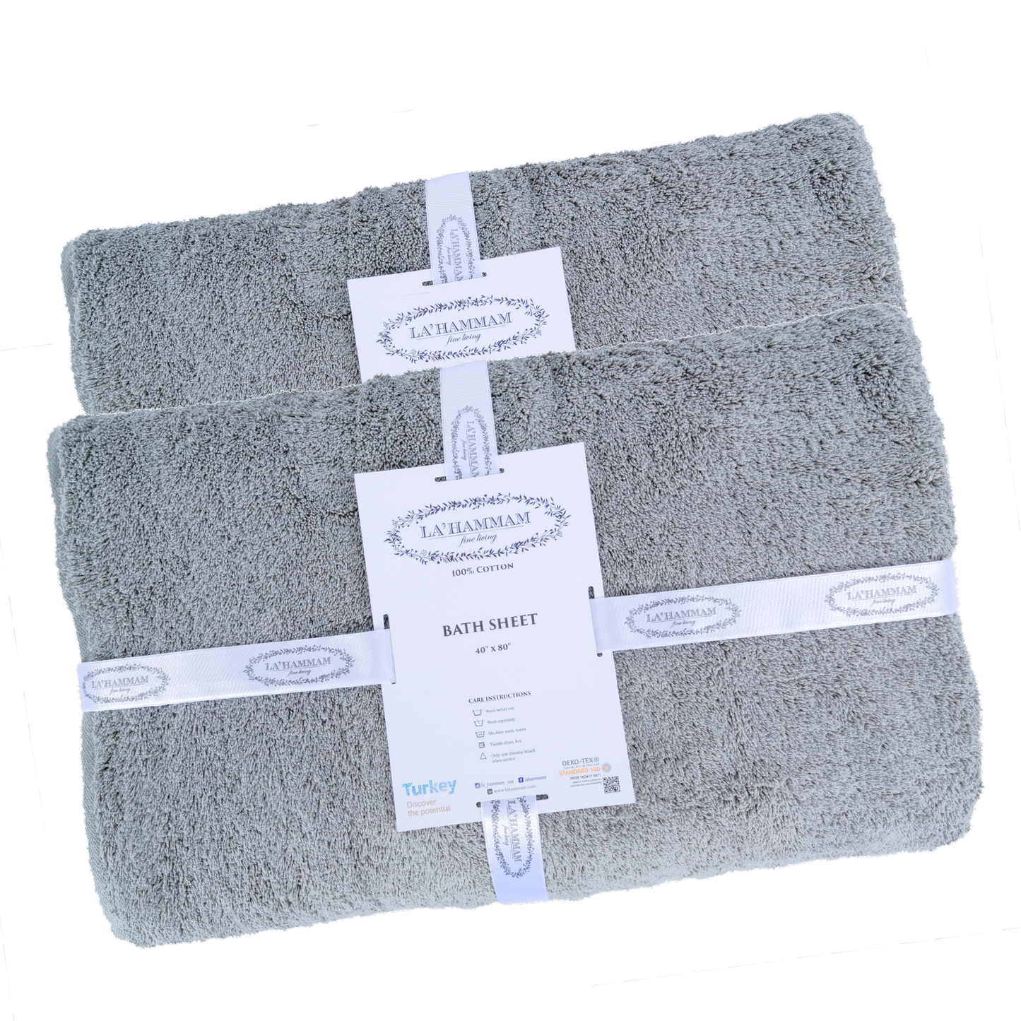 La Hammam Turkish Cotton Bath Sheet — 600 GSM Luxury