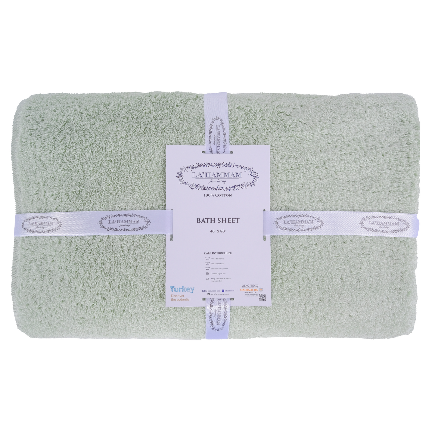 La Hammam Turkish Cotton Bath Sheet — 600 GSM Luxury