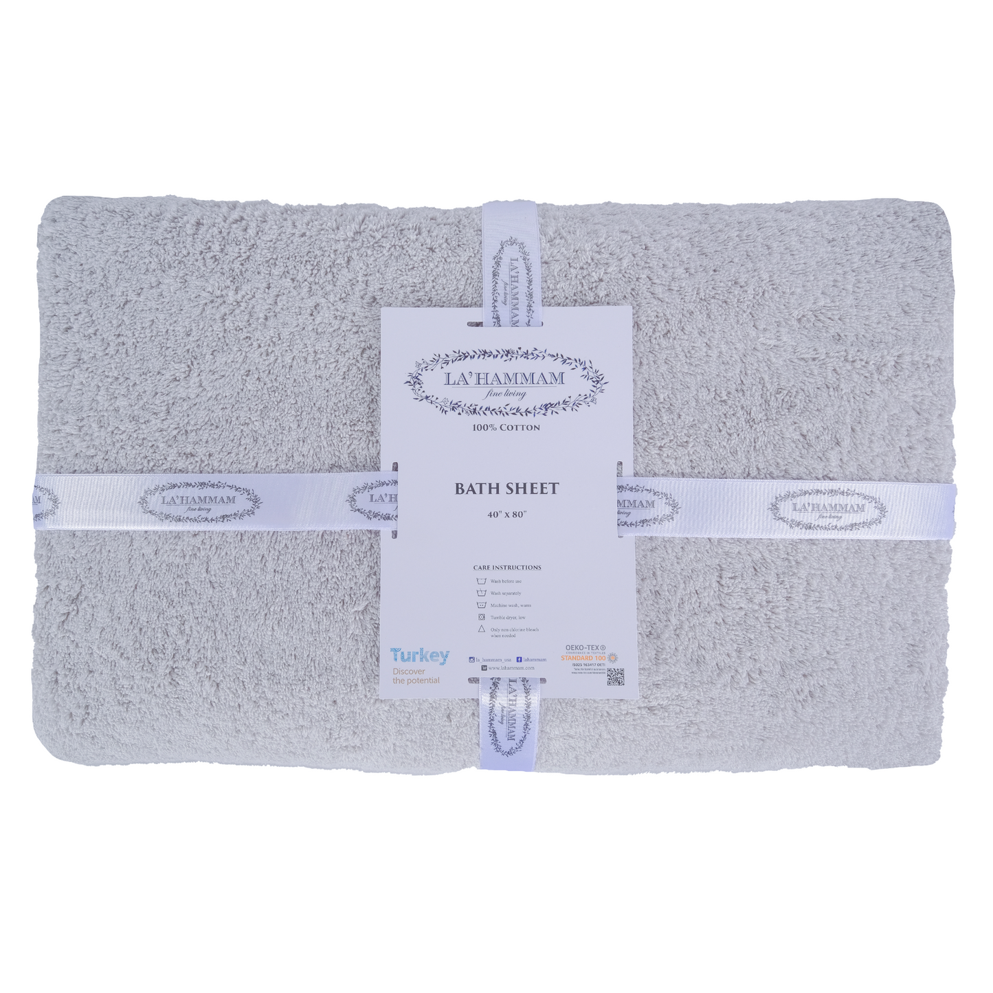 La Hammam Turkish Cotton Bath Sheet — 600 GSM Luxury