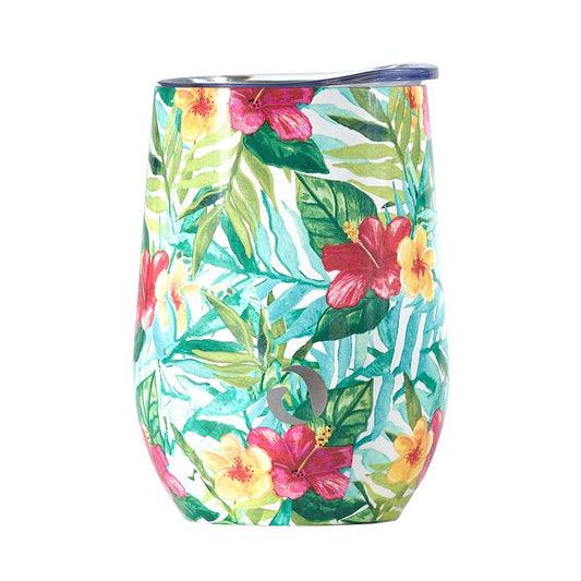 DRINCO® 12oz Insulated Wine Tumbler — Tropical Hues