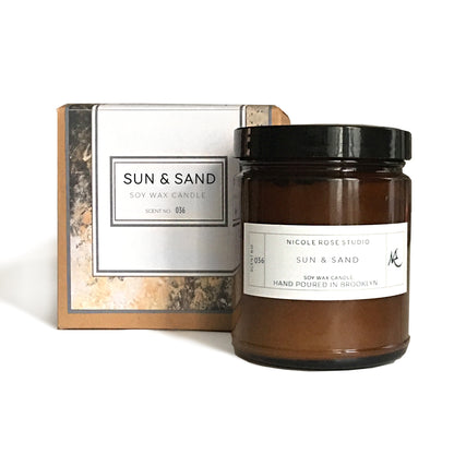 Sun & Sand Soy Wax Candle — Coastal Scent Collection