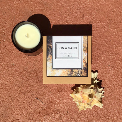 Sun & Sand Soy Wax Candle — Coastal Scent Collection